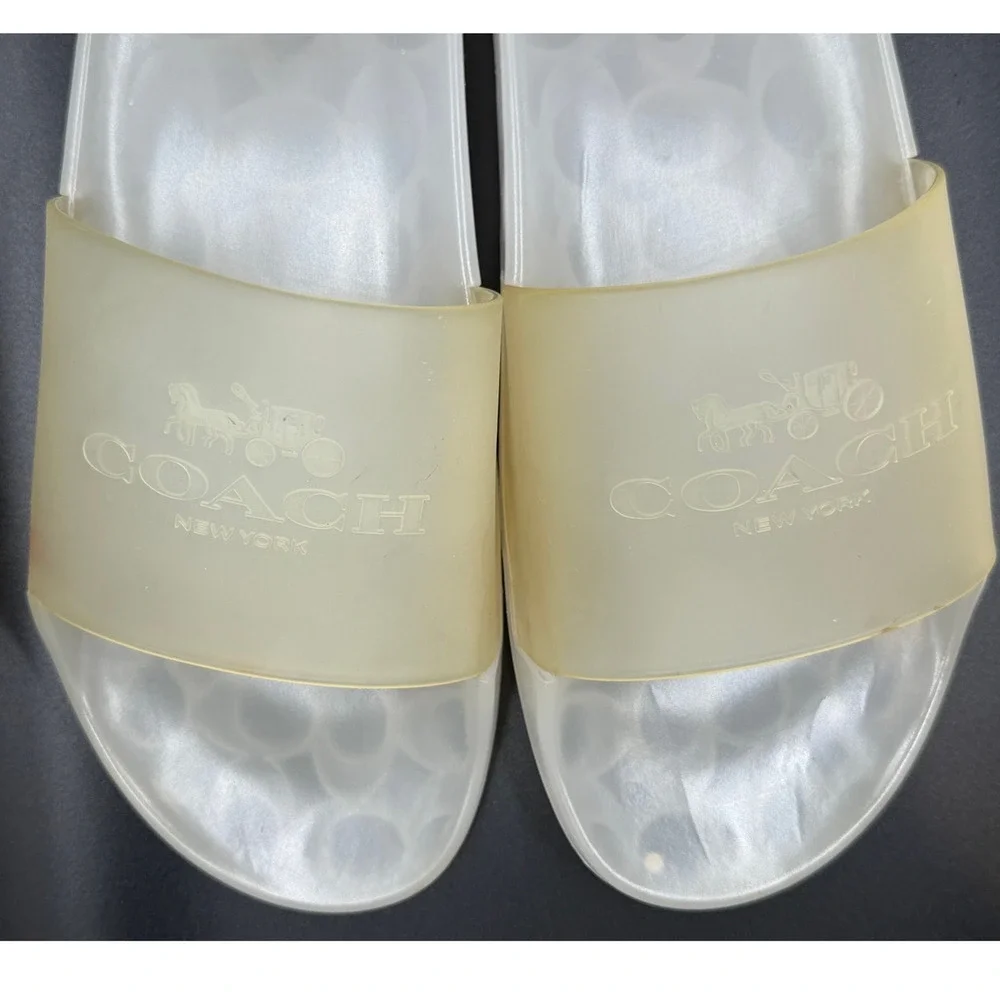 Coach Ulyssa Translucent Jelly Slides Sandals Women Size 11